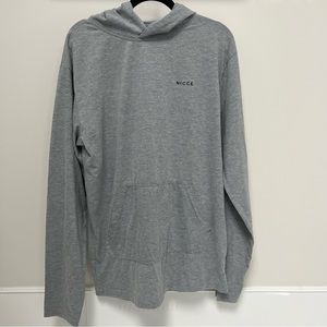 Nicce loungewear grey long sleeve with hood